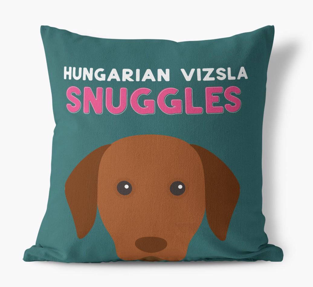 Snuggles: Personalised {breedFullName} Canvas Cushion