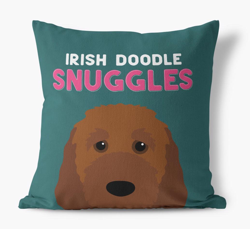 Snuggles: Personalized {breedFullName} Canvas Pillow