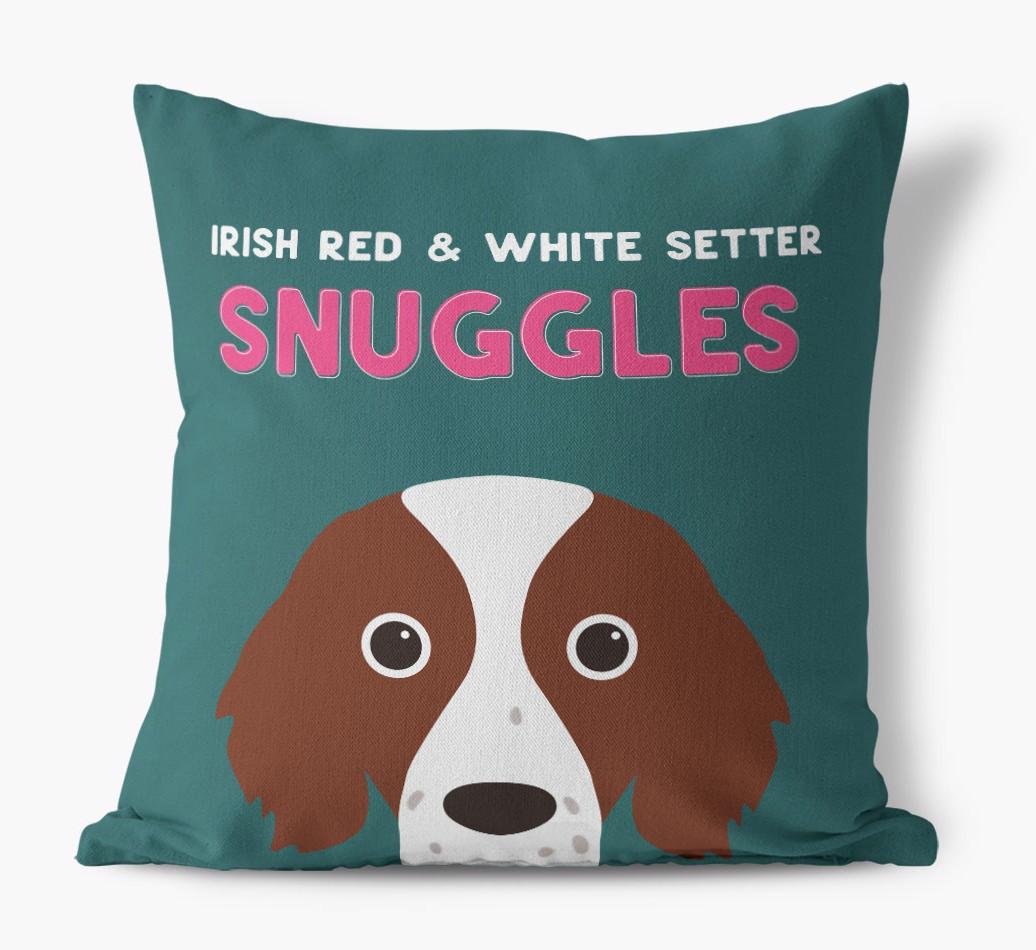 Snuggles: Personalized {breedFullName} Canvas Pillow