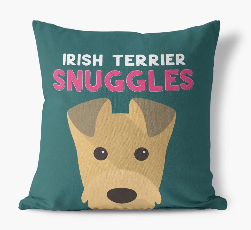 Snuggles: Personalized {breedFullName} Canvas Pillow