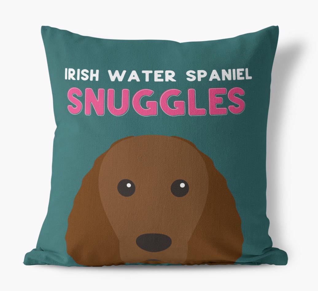 Snuggles: Personalized {breedFullName} Canvas Pillow