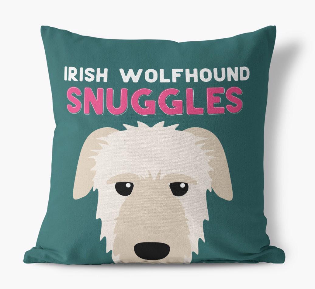 Snuggles: Personalized {breedFullName} Canvas Pillow