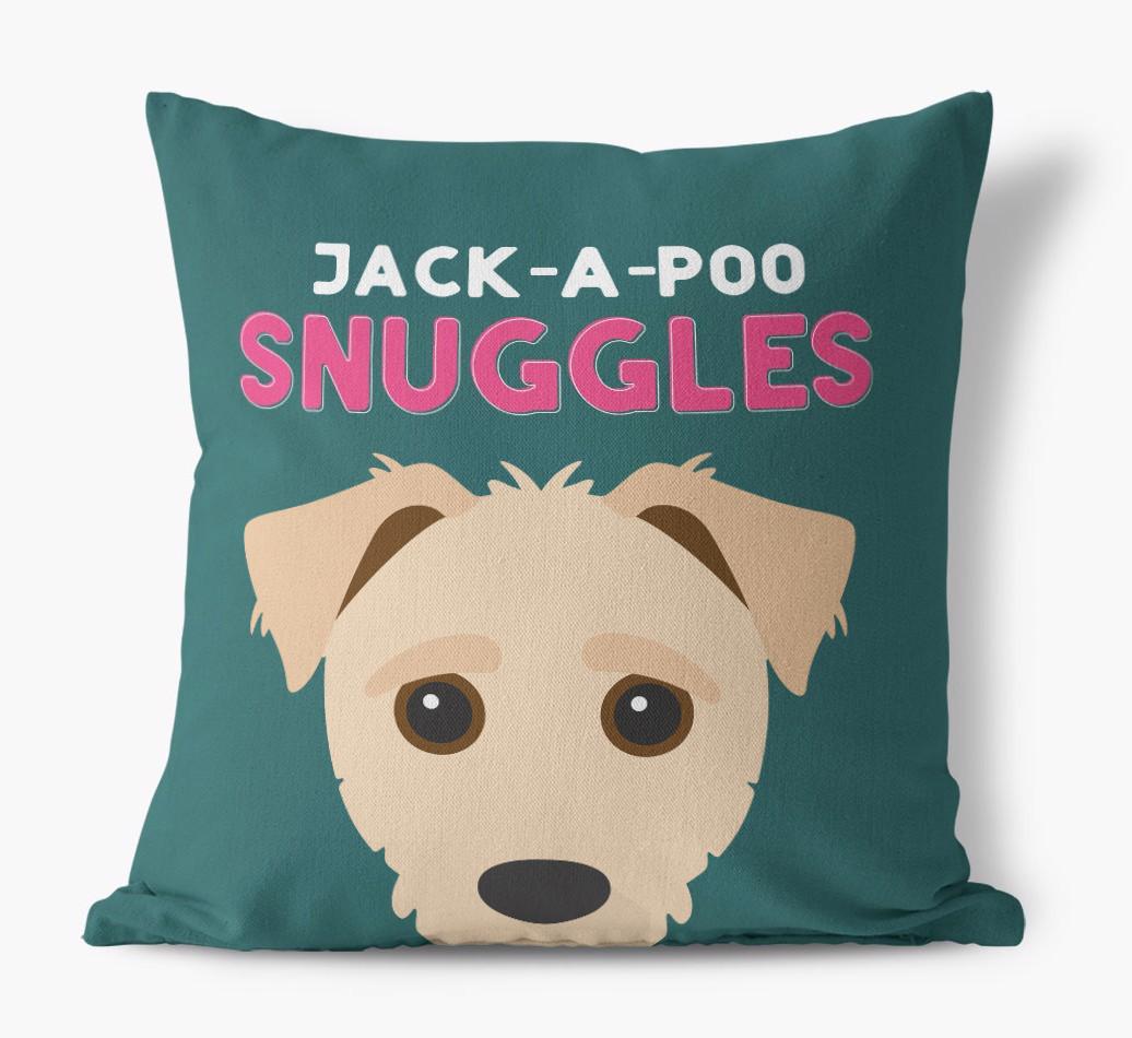 Snuggles: Personalized {breedFullName} Canvas Pillow