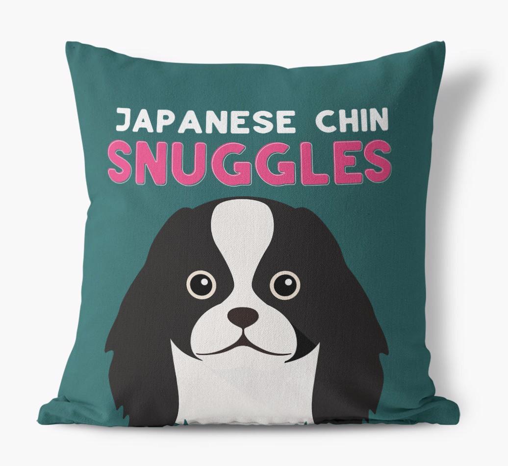 Snuggles: Personalized {breedFullName} Canvas Pillow