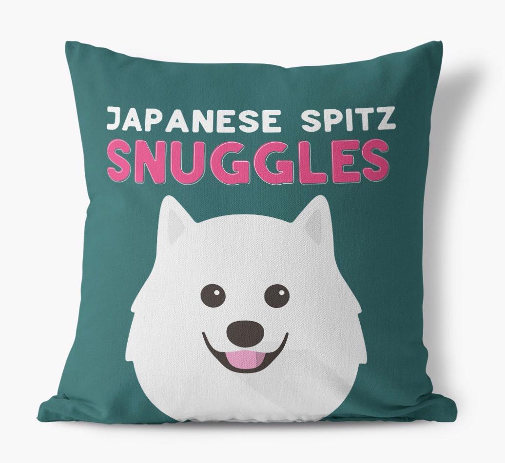 Snuggles: Personalized {breedFullName} Canvas Pillow
