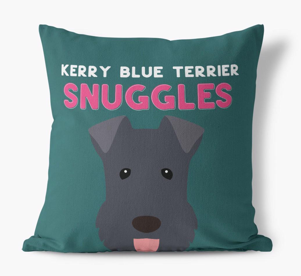 Snuggles: Personalized {breedFullName} Canvas Pillow