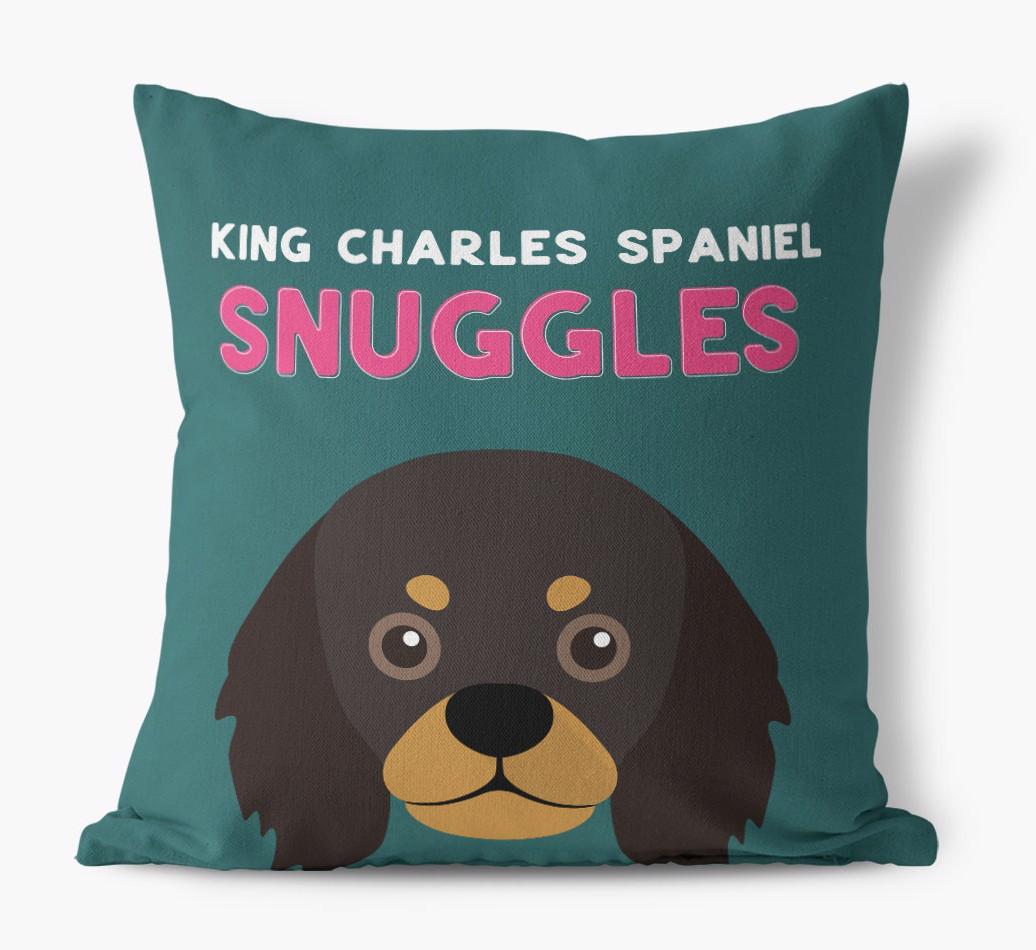 Snuggles: Personalized {breedFullName} Canvas Pillow