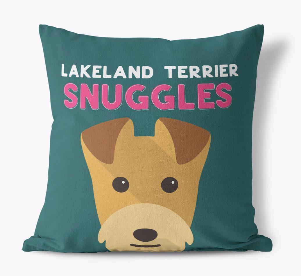 Snuggles: Personalized {breedFullName} Canvas Pillow
