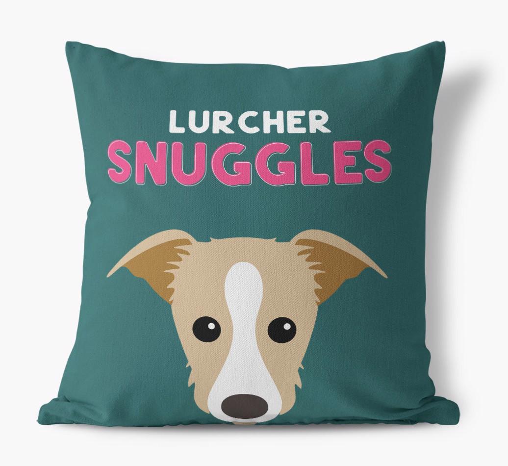 Snuggles: Personalized {breedFullName} Canvas Pillow