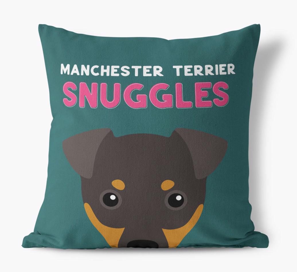 Snuggles: Personalized {breedFullName} Canvas Pillow