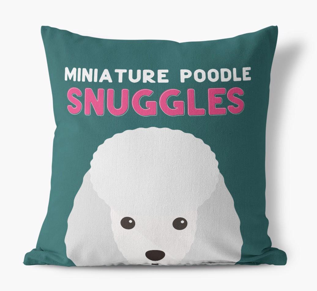 Snuggles: Personalized {breedFullName} Canvas Pillow