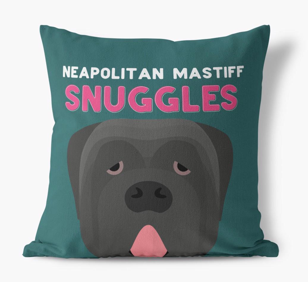 Snuggles: Personalized {breedFullName} Canvas Pillow