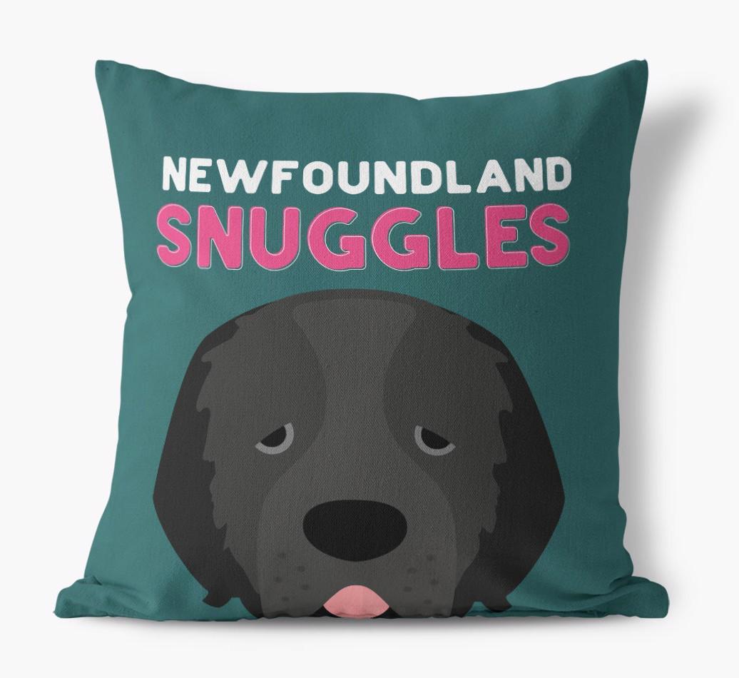 Snuggles: Personalized {breedFullName} Canvas Pillow