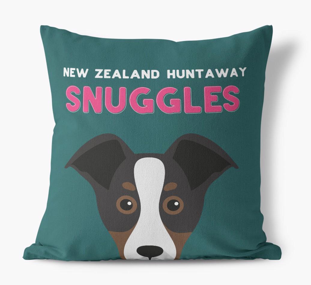 Snuggles: Personalized {breedFullName} Canvas Pillow