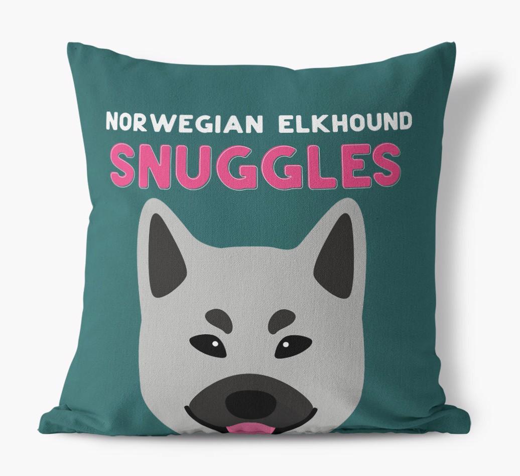 Snuggles: Personalized {breedFullName} Canvas Pillow