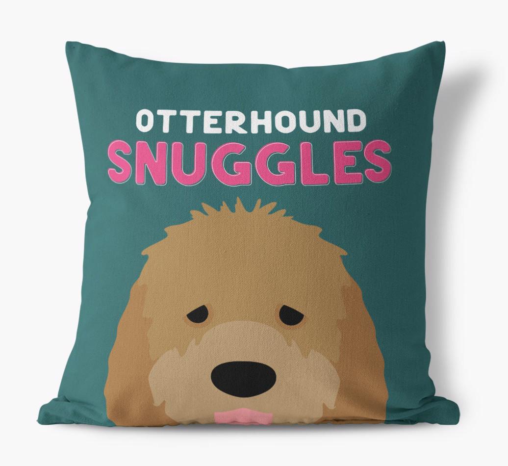 Snuggles: Personalized {breedFullName} Canvas Pillow