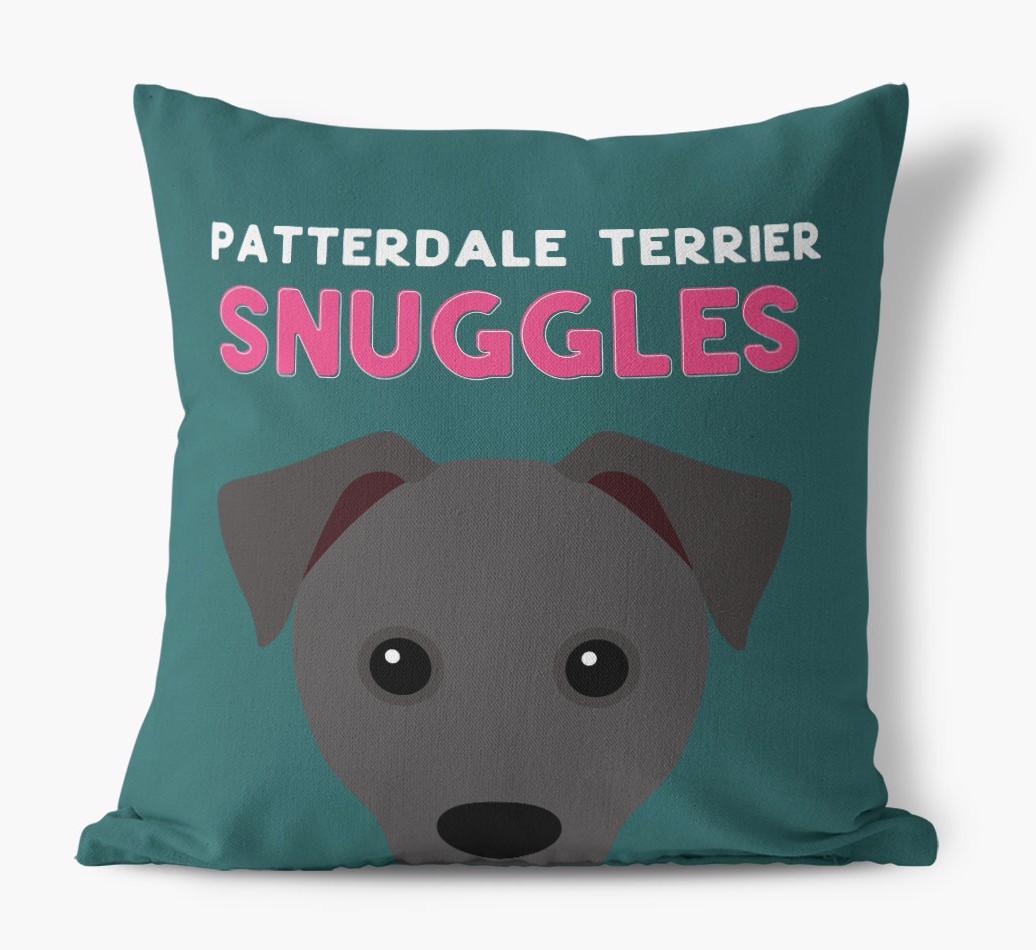 Snuggles: Personalized {breedFullName} Canvas Pillow