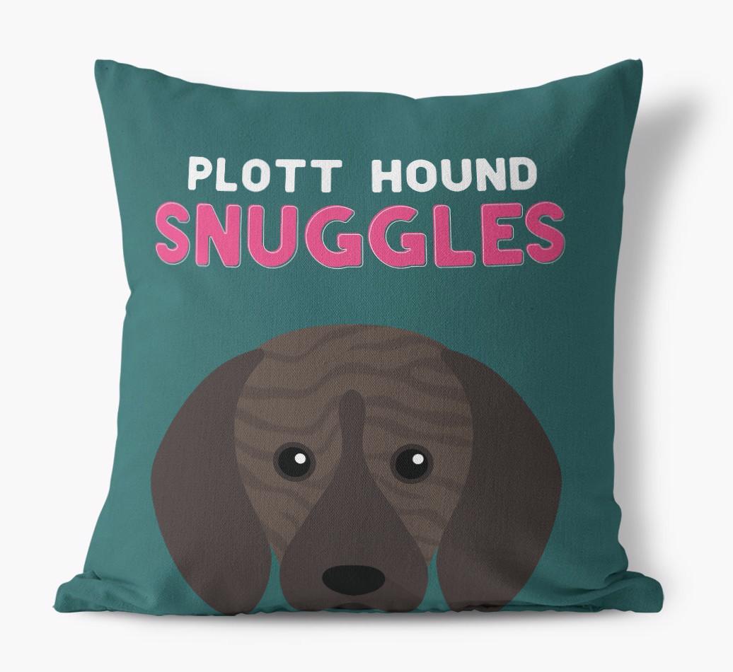 Snuggles: Personalized {breedFullName} Canvas Pillow