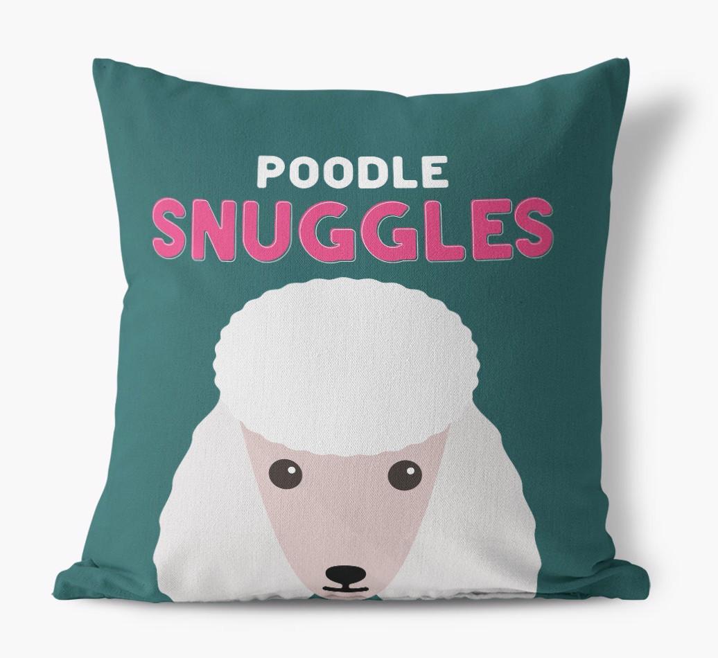 Snuggles: Personalized {breedFullName} Canvas Pillow