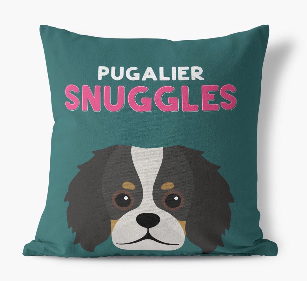 Snuggles: Personalized {breedFullName} Canvas Pillow