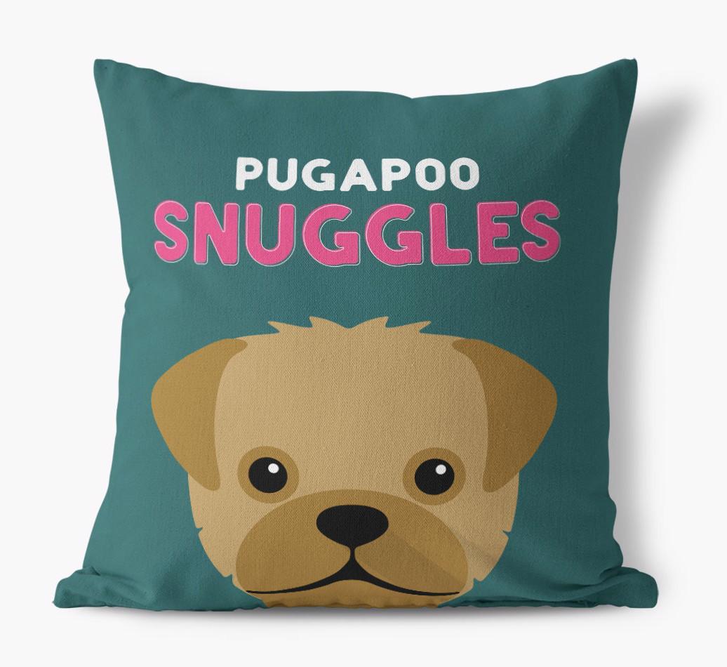 Snuggles: Personalized {breedFullName} Canvas Pillow