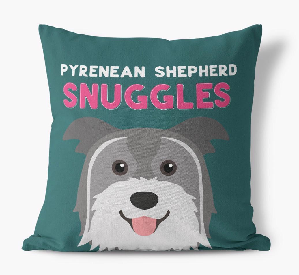 Snuggles: Personalized {breedFullName} Canvas Pillow