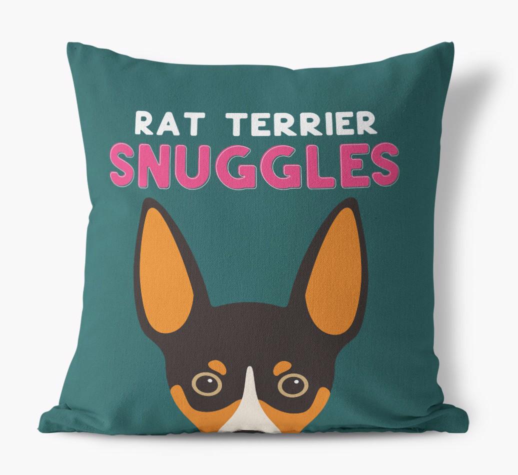 Snuggles: Personalized {breedFullName} Canvas Pillow