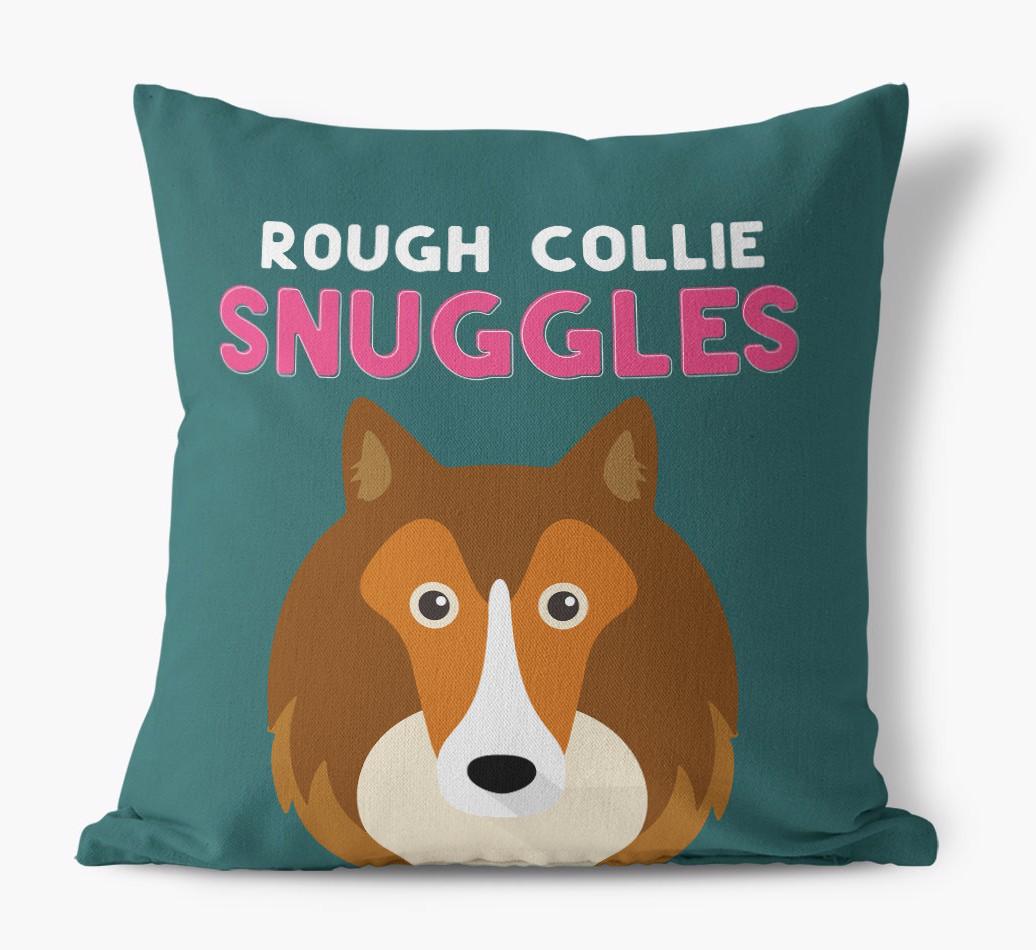 Snuggles: Personalized {breedFullName} Canvas Pillow