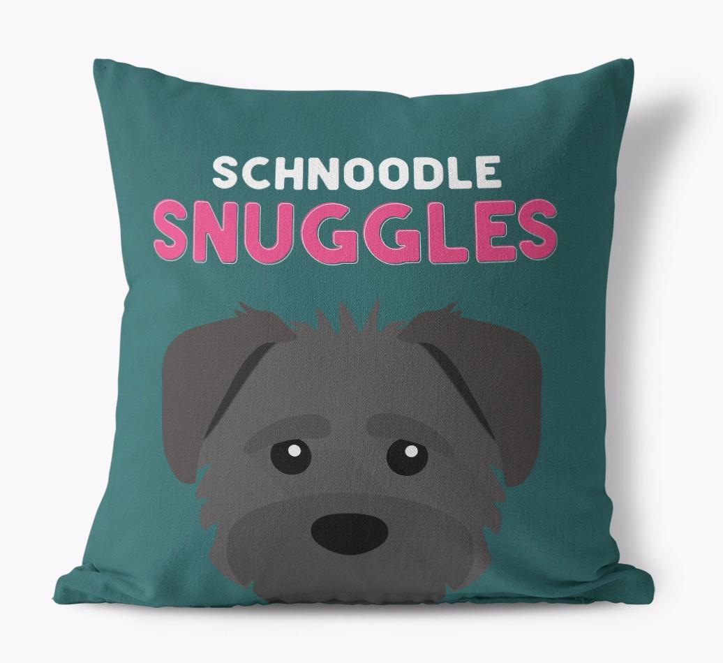 Snuggles: Personalized {breedFullName} Canvas Pillow