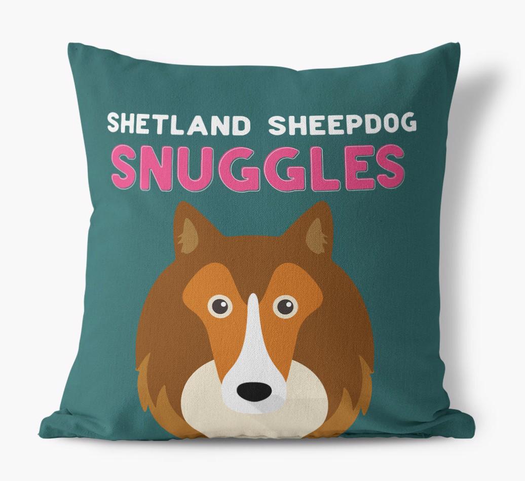 Snuggles: Personalized {breedFullName} Canvas Pillow