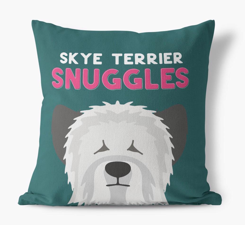 Snuggles: Personalized {breedFullName} Canvas Pillow