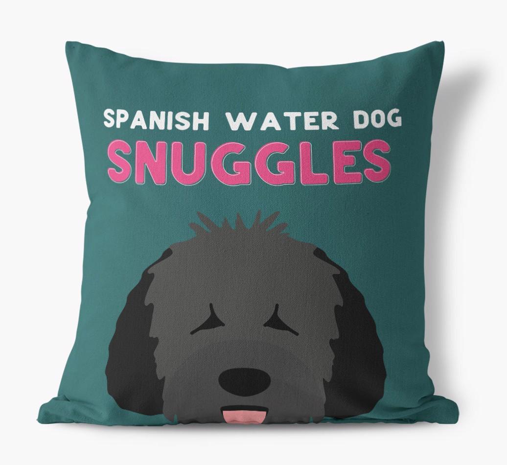Snuggles: Personalized {breedFullName} Canvas Pillow