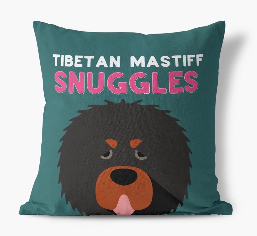 Snuggles: Personalized {breedFullName} Canvas Pillow
