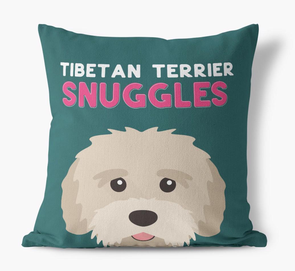 Snuggles: Personalized {breedFullName} Canvas Pillow
