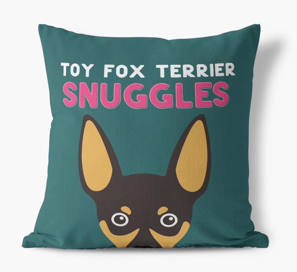 Snuggles: Personalized {breedFullName} Canvas Pillow