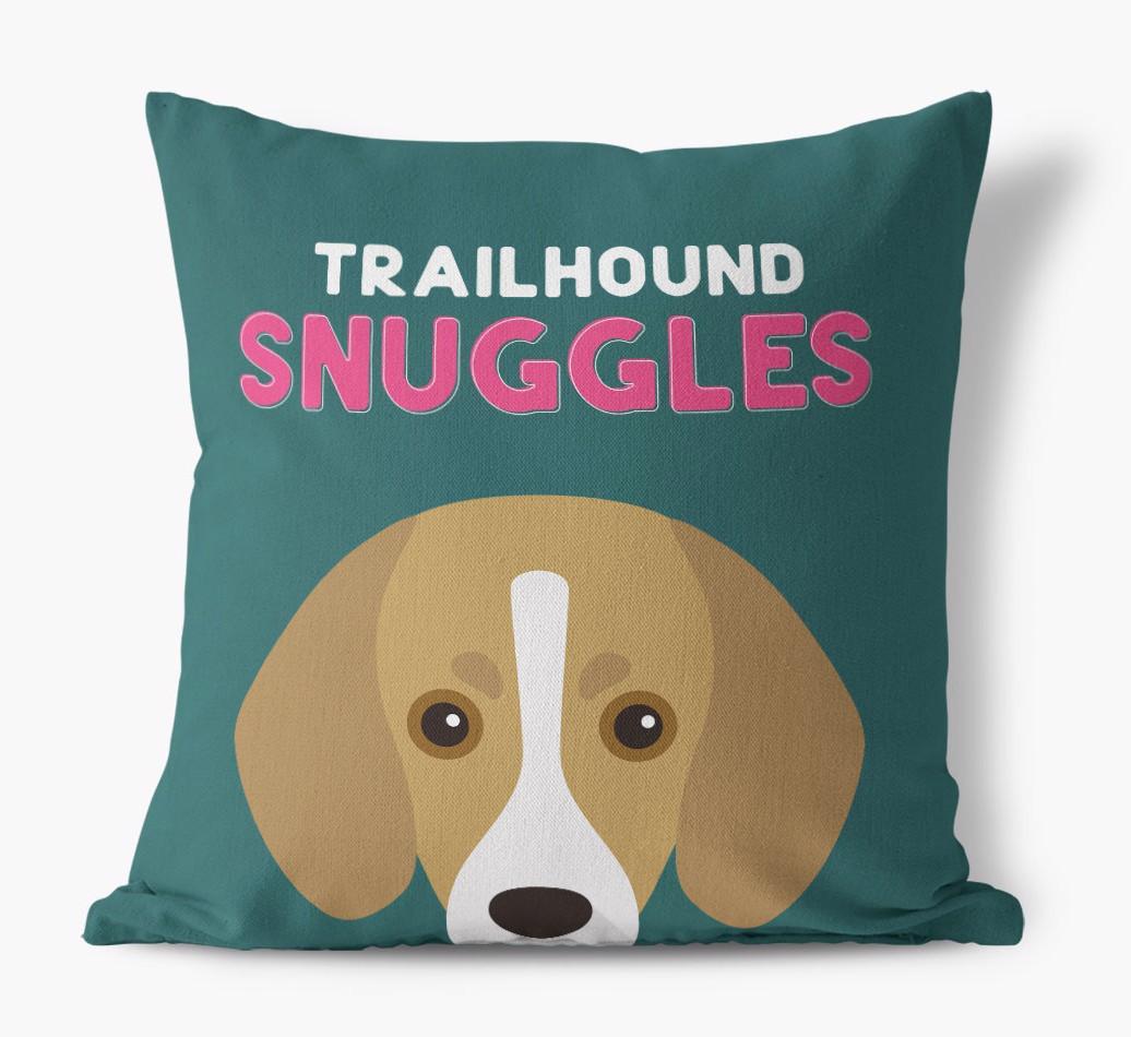 Snuggles: Personalized {breedFullName} Canvas Pillow