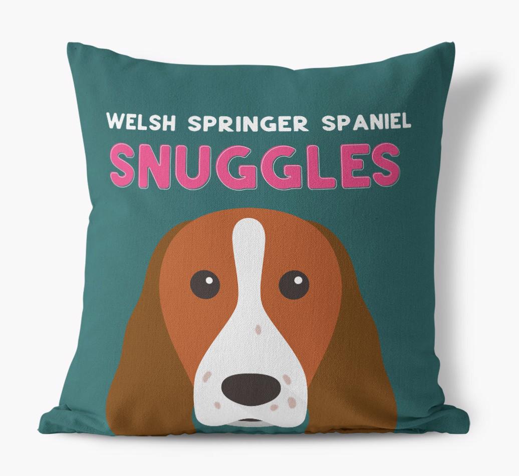 Snuggles: Personalized {breedFullName} Canvas Pillow