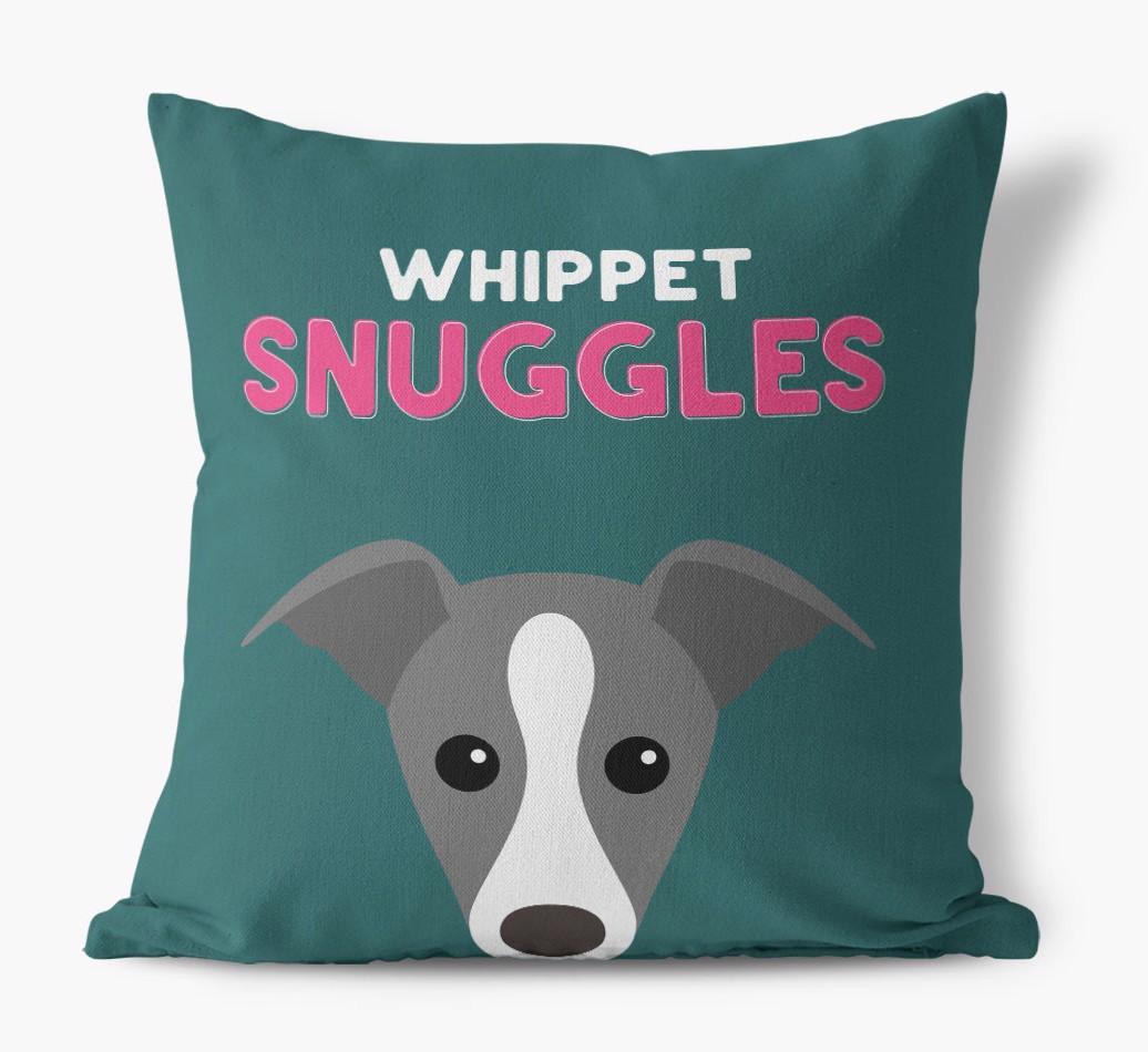 Snuggles: Personalised {breedFullName} Canvas Cushion