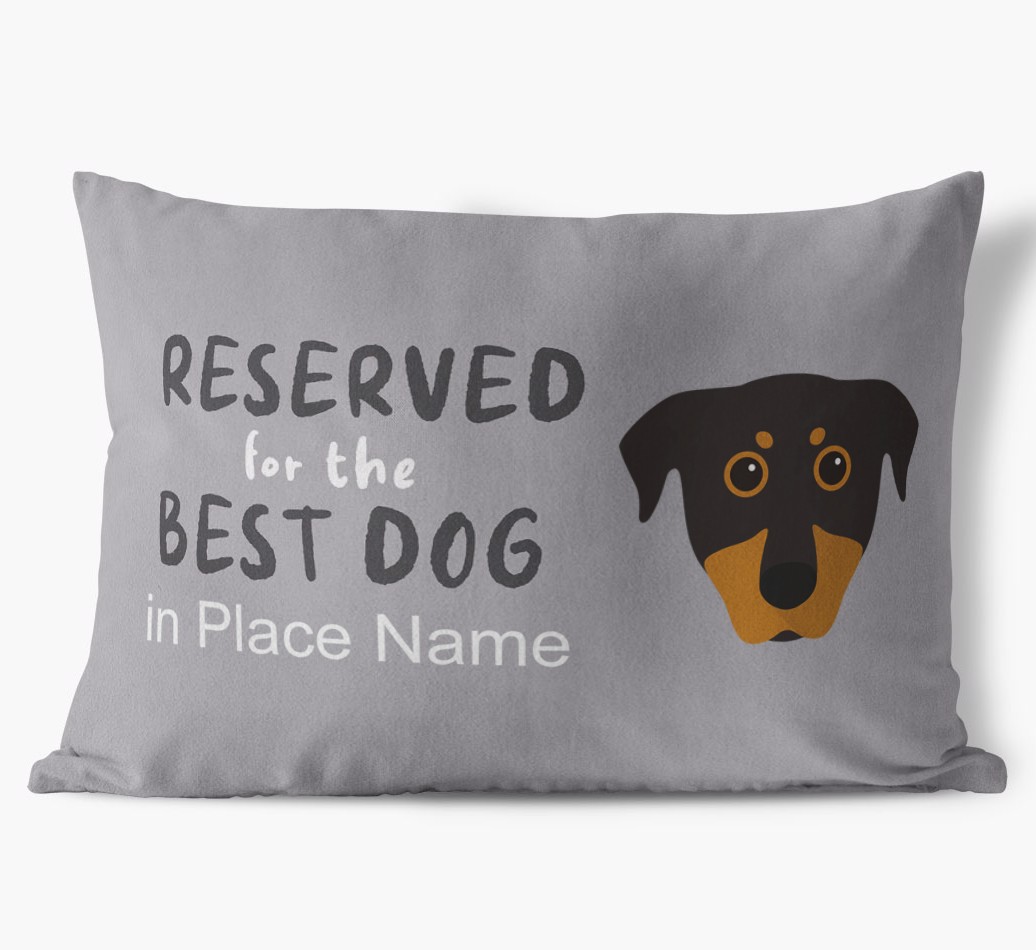 Reserved For The Best Dog: Personalised {breedFullName} Soft Touch Cushion