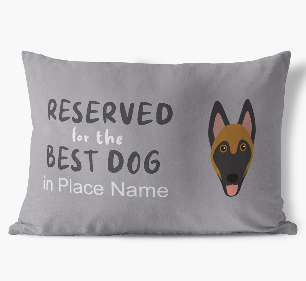 Reserved For The Best Dog: Personalized {breedFullName} Soft Touch Pillow