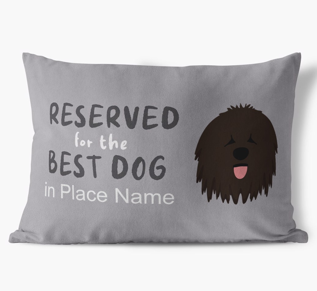 Reserved For The Best Dog: Personalised {breedFullName} Soft Touch Cushion