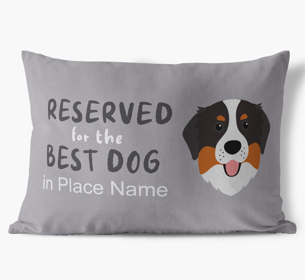 Reserved For The Best Dog: Personalised {breedFullName} Soft Touch Cushion