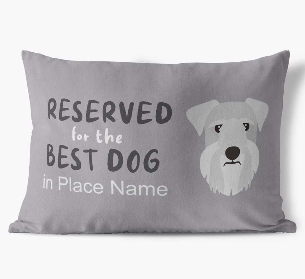 Reserved For The Best Dog: Personalised {breedFullName} Soft Touch Cushion