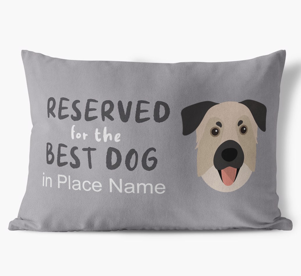 Reserved For The Best Dog: Personalised {breedFullName} Soft Touch Cushion