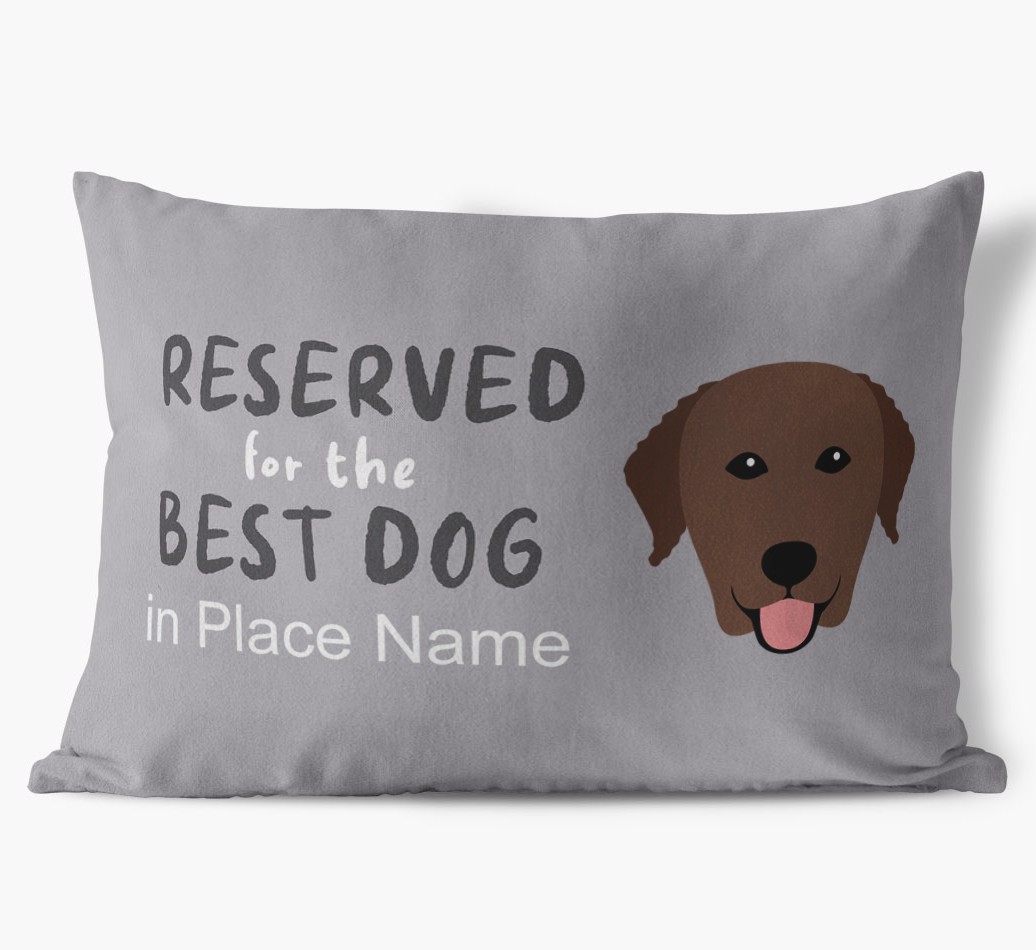 Reserved For The Best Dog: Personalised {breedFullName} Soft Touch Cushion