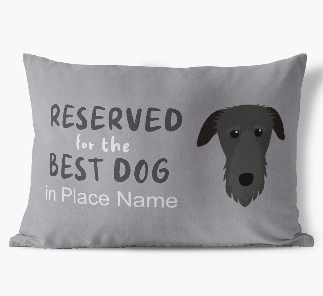 Reserved For The Best Dog: Personalised {breedFullName} Soft Touch Cushion