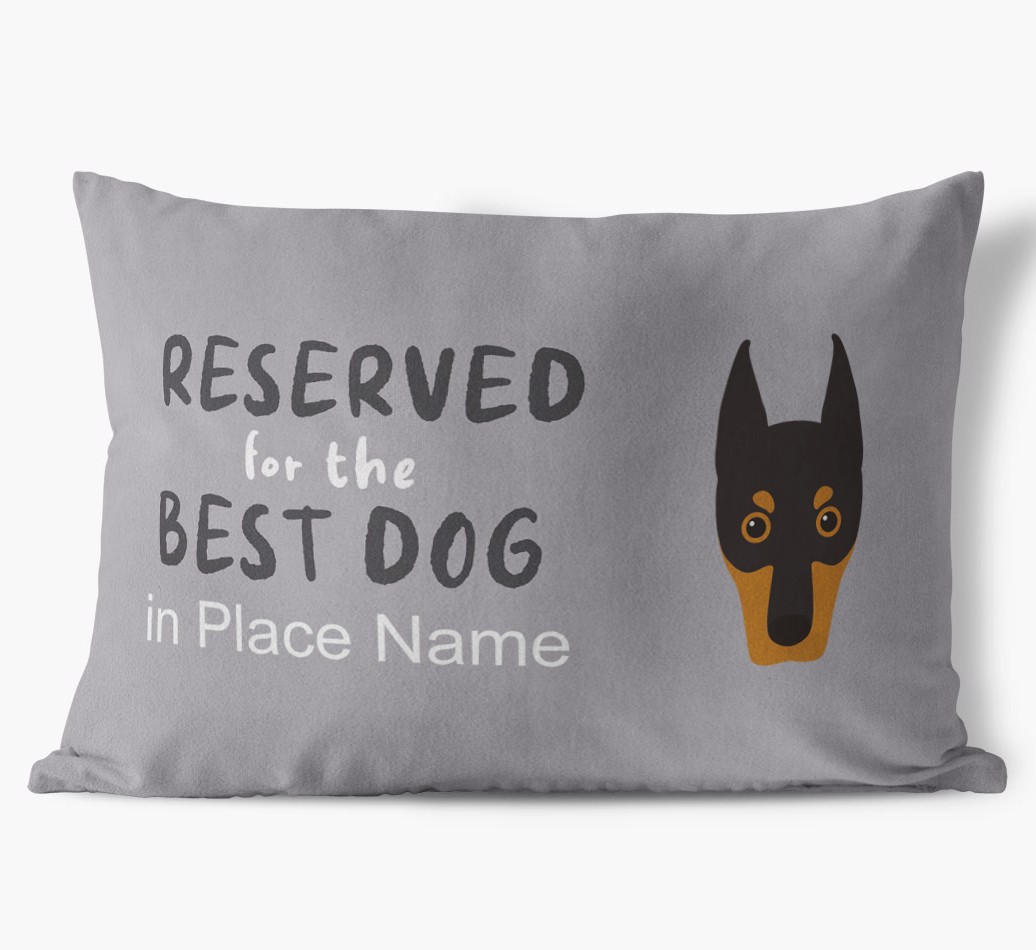 Reserved For The Best Dog: Personalised {breedFullName} Soft Touch Cushion