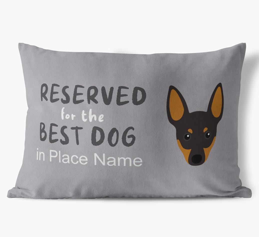 Reserved For The Best Dog: Personalized {breedFullName} Soft Touch Pillow