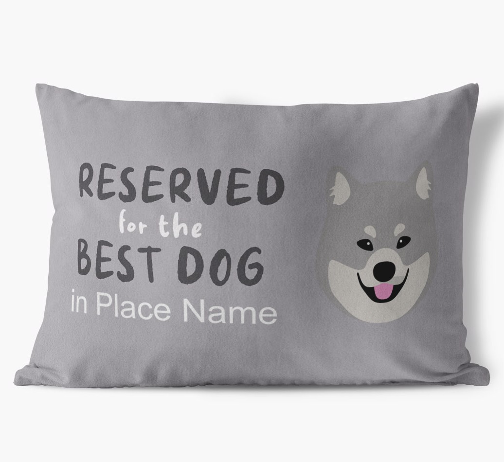 Reserved For The Best Dog: Personalised {breedFullName} Soft Touch Cushion