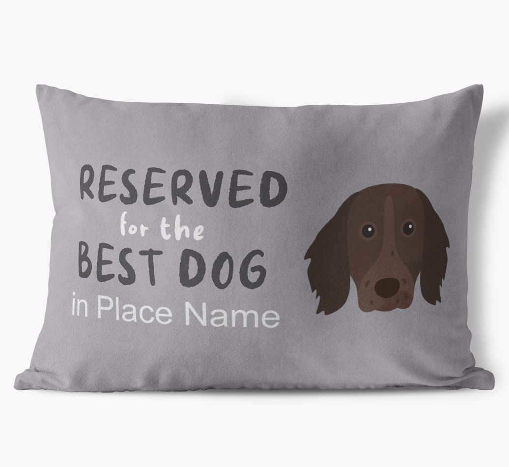 Reserved For The Best Dog: Personalised {breedFullName} Soft Touch Cushion
